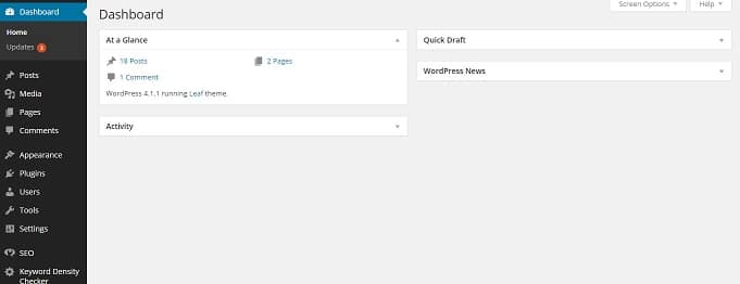 WordPress dashboard not showing slow