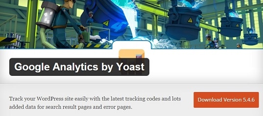 GA by Yoast : analytics dashboard wordpress