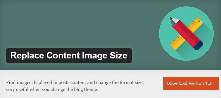 replace content image size wordpress plugin