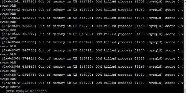 OOM killer fix out of memory error in linux vps