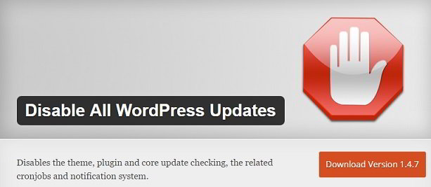 disable all wordpress updates
