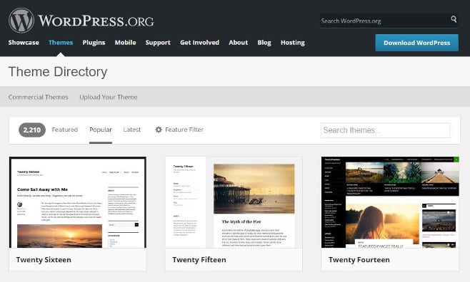 Free wordpress themes directory