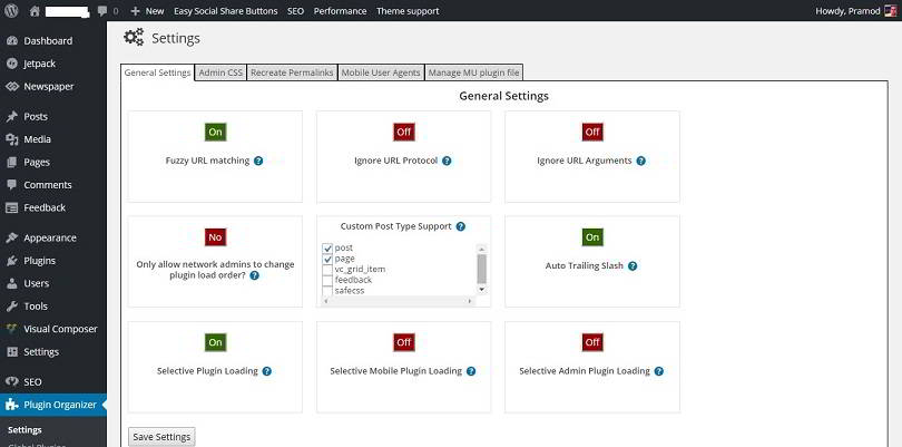 wordpress plugin organizer