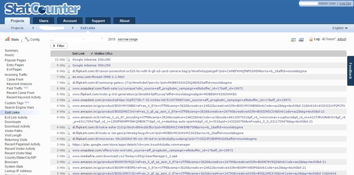 Statcounter Tracking Code carnaghan.com