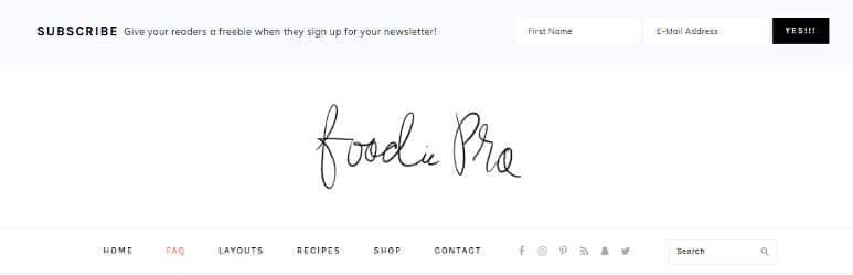 foodie pro header